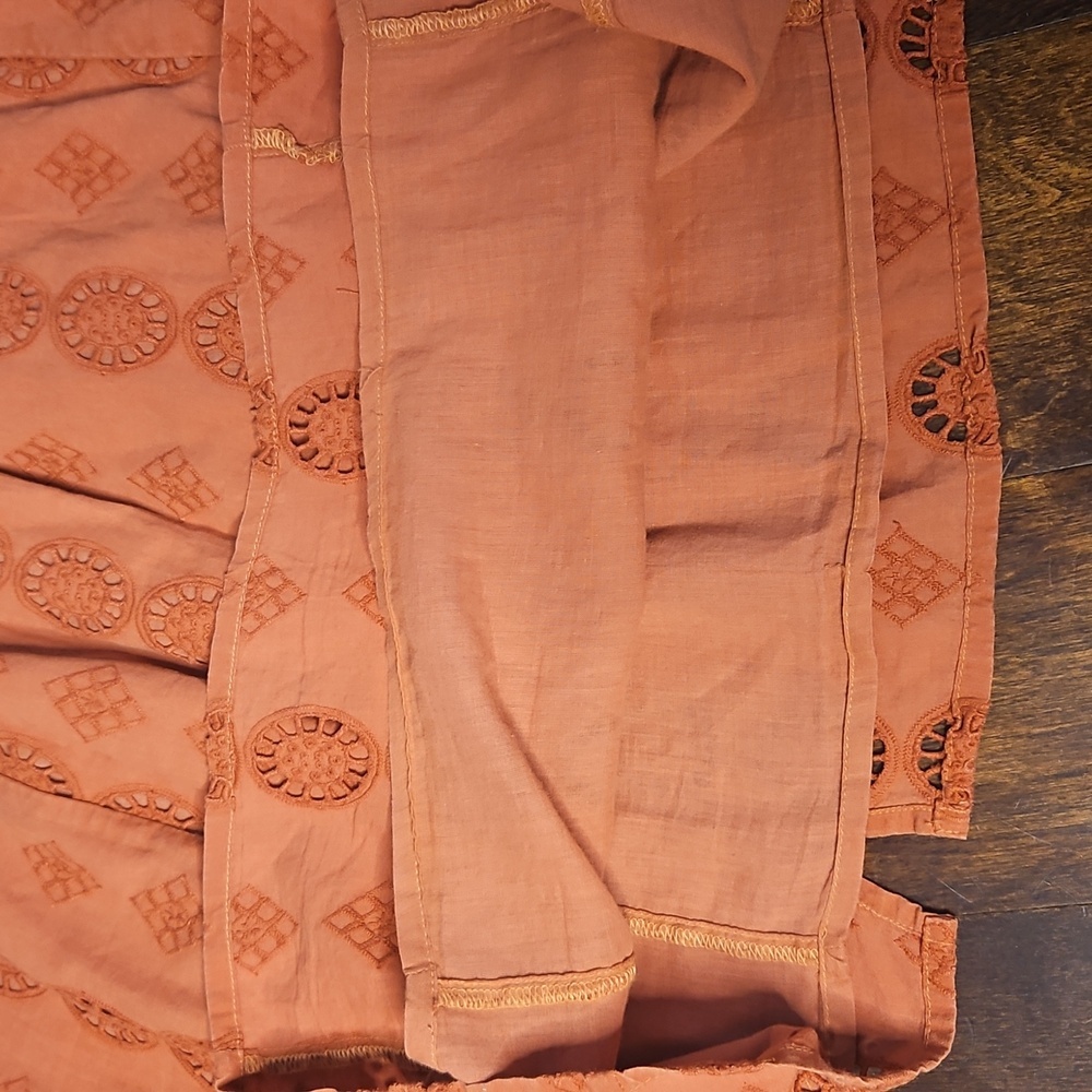 Shyanne Rust Eyelet Mini Dress - Picture 13 of 15